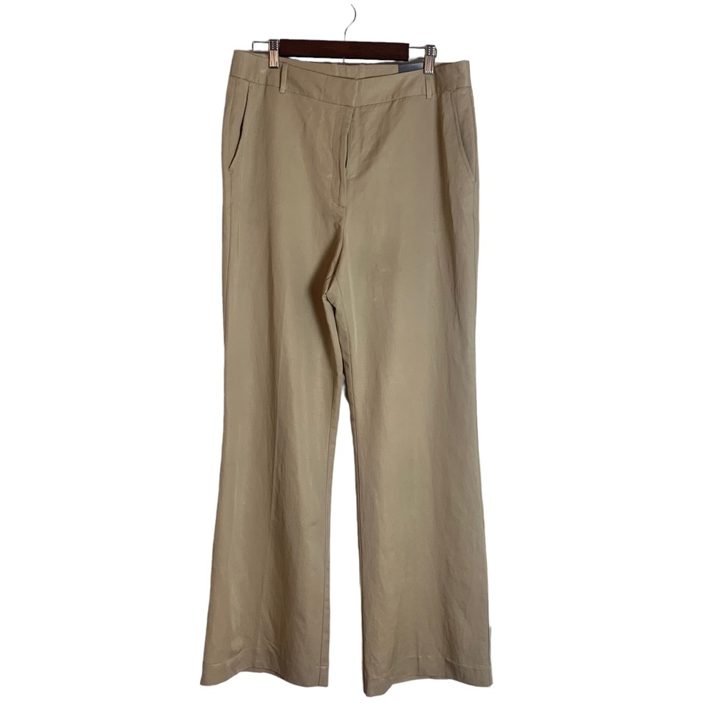 Worthington Beige Straight-Leg Trousers